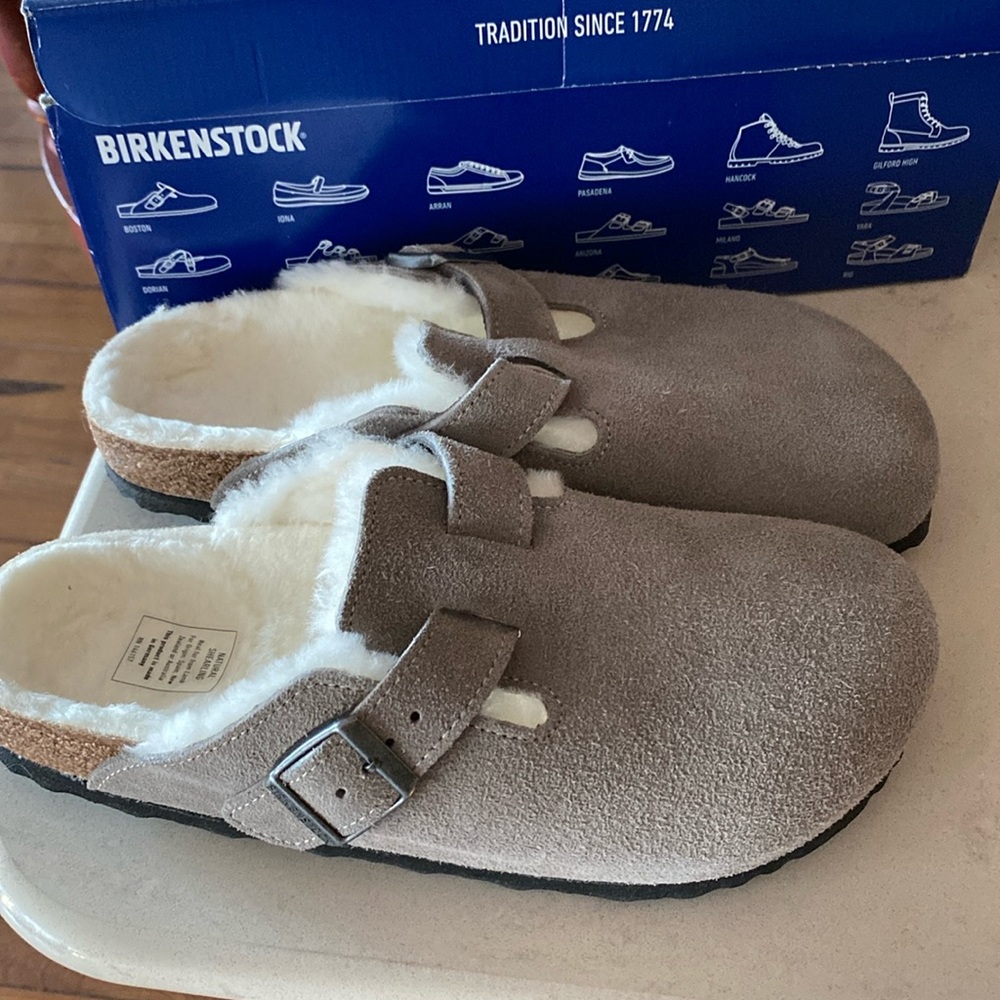 Shearling Birkenstocks
